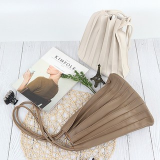니트백 쇼퍼백 여성 나일론 아코디언백