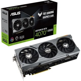 ASUS TUF 게이밍 지포스 RTX 4070 Ti 슈퍼 16GB GDDR6X 그래픽 카드NVIDIA GeForce RTX4070Ti DLSS 3 PCIe 4.0 2배 HDMI, 기본, 1개