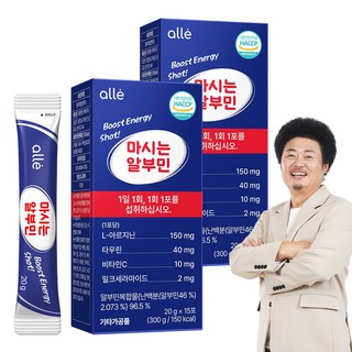 마시는 알부민 식약청 인증 HACCP 알레 영양제 15p, 2개, 300g