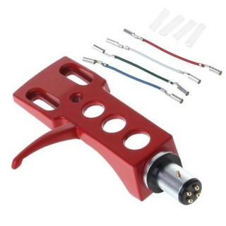 턴테이블 카트리지 바늘 턴테이블 헤드쉘 마운트 범용 포노 카트리지 교체 축음기 홀더 스타일러스 리드, 빨간색