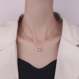 14k 18k골드 네잎목걸이 실버골드 핑크골드 네잎크로버 행운 목걸이 여자친구 기념일 생일선물 결혼기념일 클로버 크로바