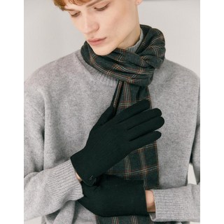 24FW [인기급상승][백화점BEST][남성장갑] 블랙 베이직 울 장갑 (스마트터치가능) HJGV4F021BK