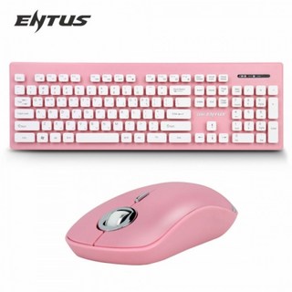CJ이맥 ENTUS 무선 키보드 마우스 셋트 (OGN-WKM20) (핑크), 일반형, 핑크, OGN-WKM20