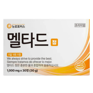 뉴로포커스 멜타드 정 멜라토닌 부스터, 1박스, 30정