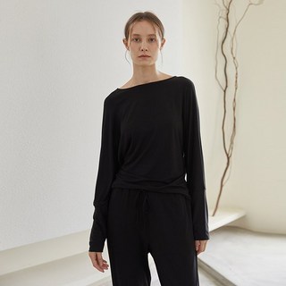 허비쉬 잠옷 이지 배트윙 세트 - 블랙