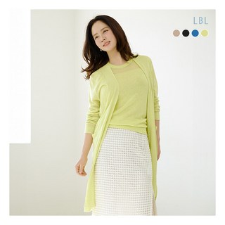 [LBL] (25SS) 프렌치린넨 실크시스루 롱가디건