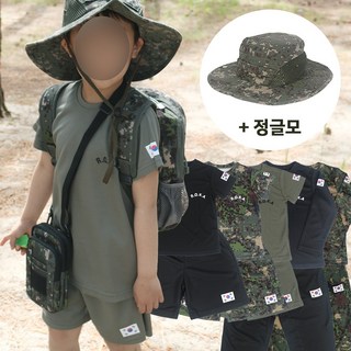 로카 키즈 정글모자 반팔 반바지 긴팔 긴바지 여름방학 세트