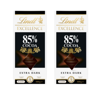린트 다크 85% 초콜릿 블럭 Lindt Excellence Chocolate Block, 2개, 100g