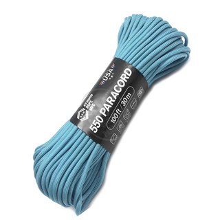ATWOOD ROPE MFG 550 Pararcord 傘繩 4mm 30公尺, 卡羅來納藍, 1個
