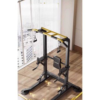 치닝디핑 홈트 턱걸이 기구 친업 치닝디핑운동, (기준)사각강철 메인프레임 1200kg 하중 지지력