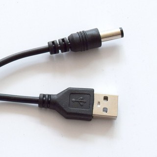 티놀지 USB 전원케이블 DC5V연결케이블 USB to DC 외경 5.5mm X 내경 2.1mm, 1개
