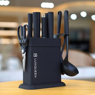 렉스퀸 블랙 에디션 칼블럭 칼세트 & 키친툴 11종 세트, 1세트