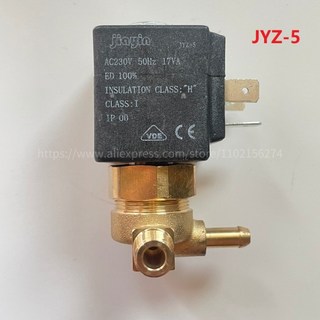 Jiayin JYZ-5 청소 다림질 전자기 밸브 액세서리 커피 머신 220V 정상 폐쇄 스팀 솔레노이드, 한개옵션0, 1개