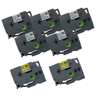 브라더 사 호환 라벨테이프 12mm 7개 세트 상품