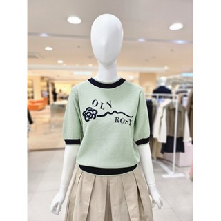 (올리브데올리브) 장미자수 라인배색 니트 (YK5MP613) 1415167