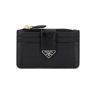 1MC038 2C7X F0002 사피아노 트라이앵글 로고 지퍼 카드지갑