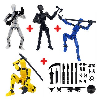 2+2 액션피규어 구체관절인형 더미 액션피겨 인체모형, 1세트, B세트, 13.5cm