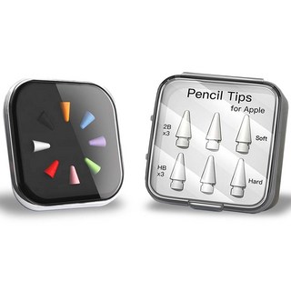 셀리코 애플펜슬 펜촉 1/2세대 1SET 고성능 실리콘 보호 팁, 2B + HB, 2개