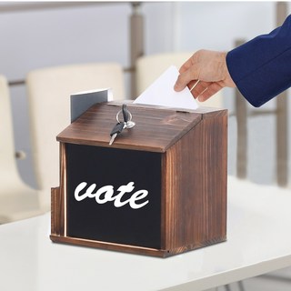 원목 우체통 열쇠식 건의함 우편함