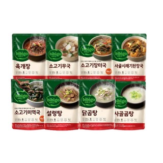 비비고 국 탕 8종 세트, 500g, 1세트
