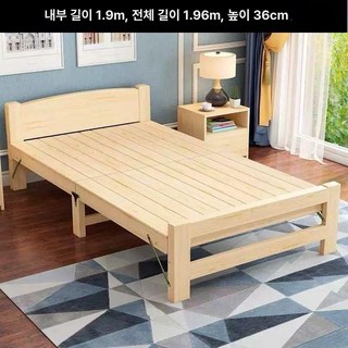 싱글 휴대용 접이식 야외 침대 점심 1인용 가정용, 솔리드 1m 너비 1.9m 길이 / 강화판 포함 매트리