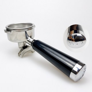 커피머신용 가찌아 포터필터 바스켓 클래식 달린 14g 58MM, 이어링 더블 뉴 로고 손잡이