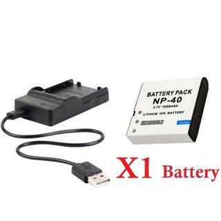 충전기 포함 np40 NP40 배터리 Casio Exilim EXZ600 EXZ750 Z1000 Z1050 Z1080 FC100 FC150 P505 P600 P700 카메라용 16, 5) 1 pcs with Charger, 1개