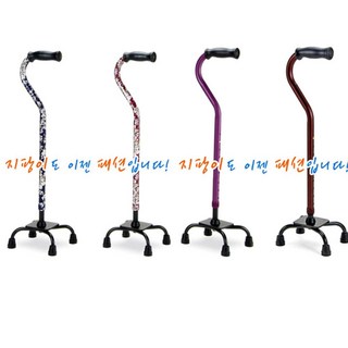 (MK) 알루미늄 지팡이(4발) 엠케이 플라워 4발 초경량, 1개