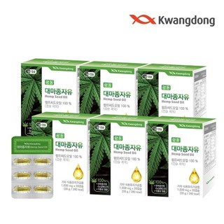 광동 [광동] 대마종자유 12박스 12개월분 (박스당 1000mg x 30캡슐), 30정