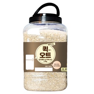 냉장고쏙 퀵 롤드 오트, 2.5kg, 1개