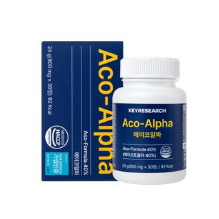[정품] 키리서치 에이코알파 Aco-Alpha 아르기닌 초유 칼슘 황기 츄어블 – 식약처 HACCP 인증, 6박스, 30정 알파오