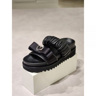 슈콤마보니 Ribbon point slipper(black)_DG2AM24012BLK /DW2AM25007BLK 블랙