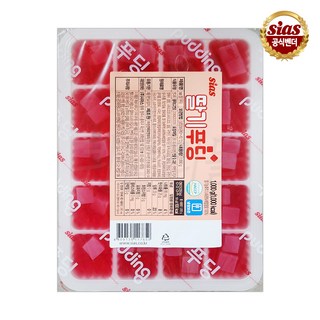 [퀴클리몰] 시아스 딸기 푸딩 1kg, 1개