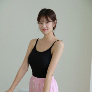 엘라운지 빅사이즈 모달 슬리브리스 브라탑나시