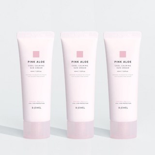 비주얼 핑크알로에 쿨카밍 선크림 SPF50+ PA++++, 3개, 40ml