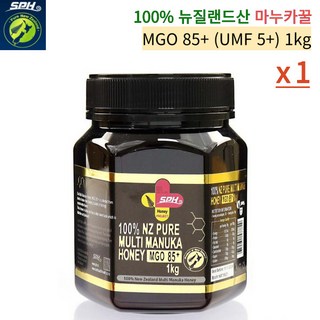 뉴질랜드 마누카꿀 MGO 85+ (UMF 5+) 1kg 마누카 꿀 환자 입원 부모님 선물 추천, 1세트