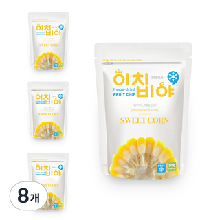 이치비야 동결건조 과일칩 옥수수 30g 8개 간식 방과후 발렌타인데이 어린이집 선물, 30g × 8개