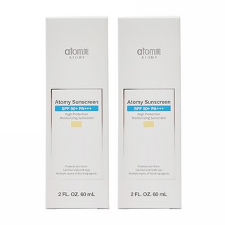 애터미 자외선 이중차단 선크림 베이지 60ml 2개 골프 등산 강력한 차단제