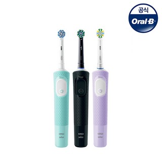 [Oral-B] 오랄비 전동칫솔 D103 바이탈리티 프로(민트그린라일락미스트블랙), 1개