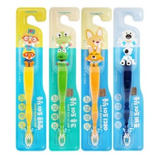 케이엠제약 뽀로로 토이 유아 칫솔 4종 세트, 뽀로로 + 크롱 + 에디 + 포비, 1개입, 1세트