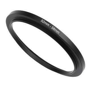 49mm 405mm 모든 브랜드 UV ND CPL 금속 링 스텝다운 어댑터 필터용, 52mm-58mm, 1개