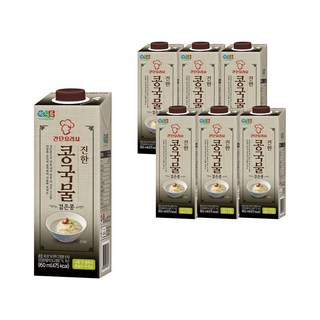 정식품 간단요리사 진한 콩국물 검은콩 950mlx6팩, 950ml, 6개