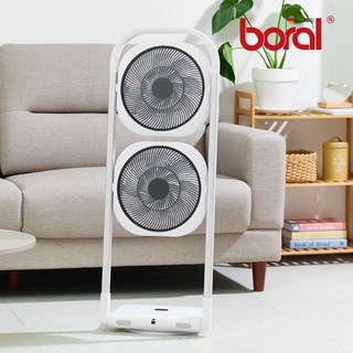 보랄 BLDC 듀얼폴딩팬 2구 접이식 선풍기 BR-DH220F, 단일속성