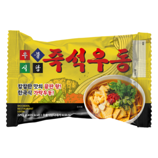 우불식당 즉석우동, 221.5g, 4개
