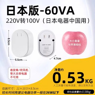 변압기 110V 220V 110V 110V변압기 도란스 다운트랜스 트랜스 전원, 60W 일본전기중국용 220V전100V