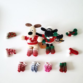 그로밋 캐릭터 밍크 넥워머