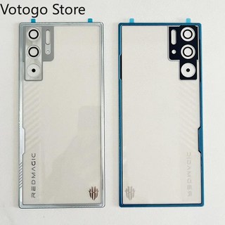 Nubia Red Magic 9 Pro 9S Pro + Plus 5G ZTE 뒷면 커버 유리 케이스 도어 쉘 NX769J 교체 용 후면 배터리, 01 Transparent silver, 01 Red Magic 9 Pro Plus, 1개