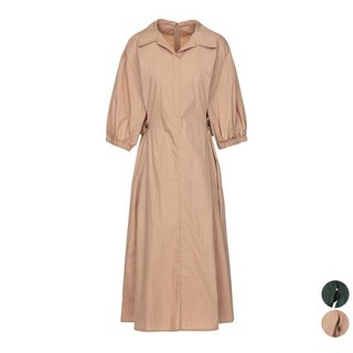 오픈 카라 7부 롱 원피스 (SFOAH2567) 1037516