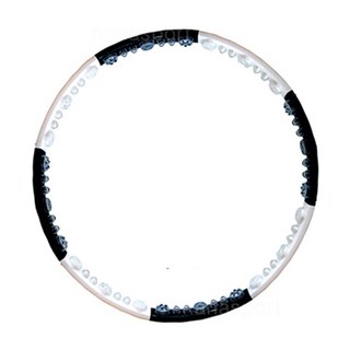 에어지압볼 국내생산 지압훌라후프 웨이스트뷰티라인 참숯 2.2kg 블랙 + 화이트 1개 상품 이미지