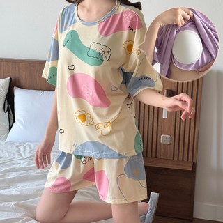 BAJAOEY 여름 내장 브라패드 잠옷